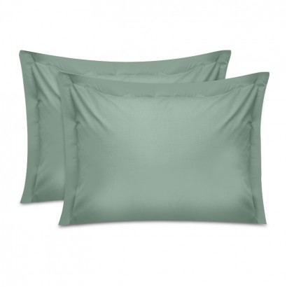 Μαξιλαροθήκες ύπνου Tonne Cotton Box Σετ 2 τμχ χρώμα πράσινο 50x70+5εκ.
