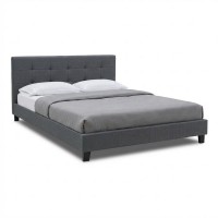 Κρεβάτι Sissy Megapap υφασμάτινο χρώμα ανθρακί 160x200εκ. Κρεβάτι Sissy Megapap υφασμάτινο χρώμα ανθρακί 160x200εκ.