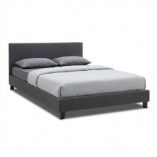 Κρεβάτι Flat Megapap υφασμάτινο χρώμα ανθρακί 150x200εκ. Κρεβάτι Flat Megapap υφασμάτινο χρώμα ανθρακί 150x200εκ.