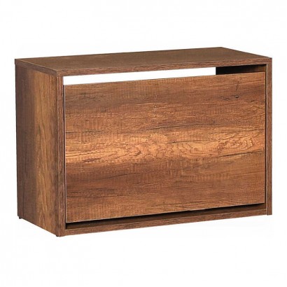 Παπουτσοθήκη 6 ζεύγων Step Megapap χρώμα καρυδί 60x30x42εκ.