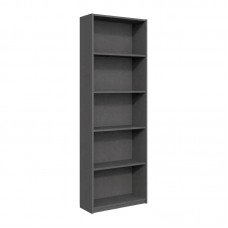 Βιβλιοθήκη Max Megapap χρώμα ανθρακί 58x23x170εκ. Βιβλιοθήκη Max Megapap χρώμα ανθρακί 58x23x170εκ.