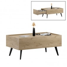 Τραπεζάκι σαλονιού Luna Megapap χρώμα florida oak 102x61x44εκ. Τραπεζάκι σαλονιού Luna Megapap χρώμα florida oak 102x61x44εκ.