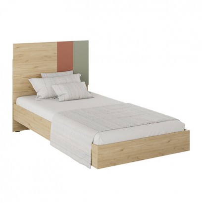 Κρεβάτι Terra Megapap χρώμα florida oak 100x200εκ. Κρεβάτι Terra Megapap χρώμα florida oak 100x200εκ.