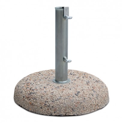 Βάση ομπρέλας τσιμεντένια ψηφιδωτή 25kg. με σωλήνα Φ52mm