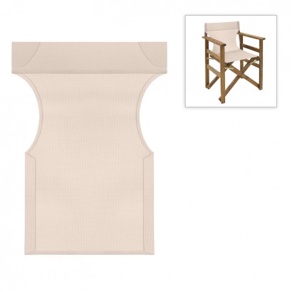 Διάτρητο πανί επαγγελματικό για πολυθρόνα σκηνοθέτη χρώματος εκρού Megapap