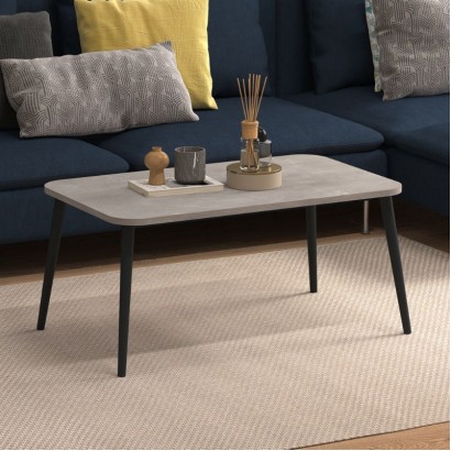 Τραπεζάκι σαλονιού Soul Megapap χρώμα γκρι ρετρό 90x55x41εκ.