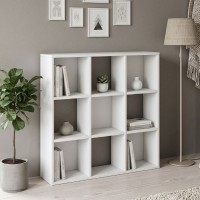 Βιβλιοθήκη Cube Megapap χρώμα λευκό 90x30x90εκ.