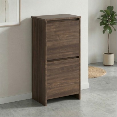 Παπουτσοθήκη Port Megapap χρώμα καρυδί 48x31x92εκ.