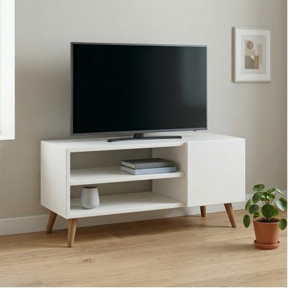 Έπιπλο τηλεόρασης Parma Megapap χρώμα λευκό 90x30x40εκ. Έπιπλο τηλεόρασης Parma Megapap χρώμα λευκό 90x30x40εκ.