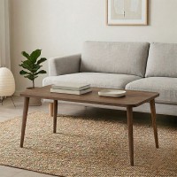 Τραπεζάκι σαλονιού Plane Megapap χρώμα καρυδί 90x55x41εκ.