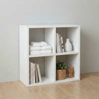 Βιβλιοθήκη Cube Megapap χρώμα λευκό 60x20x60εκ.