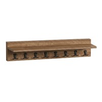 Κρεμάστρα τοίχου Vettini Megapap χρώμα καρυδί 100x12x20εκ. Κρεμάστρα τοίχου Vettini Megapap χρώμα καρυδί 100x12x20εκ.