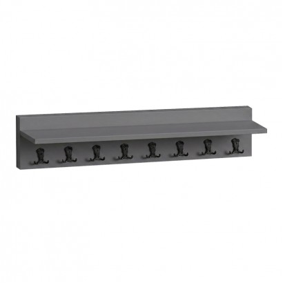 Κρεμάστρα τοίχου Vettini Megapap χρώμα ανθρακί 100x12x20εκ. Κρεμάστρα τοίχου Vettini Megapap χρώμα ανθρακί 100x12x20εκ.