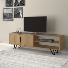 Έπιπλο τηλεόρασης Foot Megapap χρώμα φυσικό οξιάς 160x35x49εκ. Έπιπλο τηλεόρασης Foot Megapap χρώμα φυσικό οξιάς 160x35x49εκ.