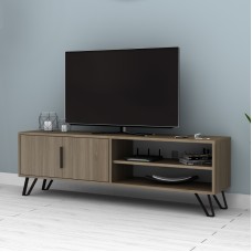 Έπιπλο τηλεόρασης Foot Megapap χρώμα καρυδί 160x35x49εκ. Έπιπλο τηλεόρασης Foot Megapap χρώμα καρυδί 160x35x49εκ.
