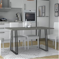 Τραπέζι Gable Megapap χρώμα γκρι σκυροδέματος 140x80x76εκ.
