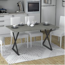 Τραπέζι Bette Megapap χρώμα γκρι σκυροδέματος 140x80x76εκ. Τραπέζι Bette Megapap χρώμα γκρι σκυροδέματος 140x80x76εκ.