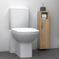 Στήλη μπάνιου Murray Megapap χρώμα φυσικό οξιάς 16x14x70εκ.