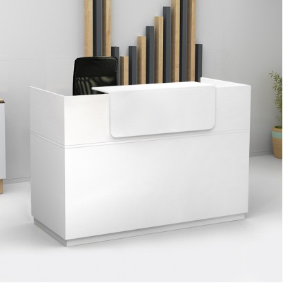 Γραφείο υποδοχής - reception Lemmon Megapap χρώμα λευκό 160x70x110εκ. Γραφείο υποδοχής - reception Lemmon Megapap χρώμα λευκό 160x70x110εκ.