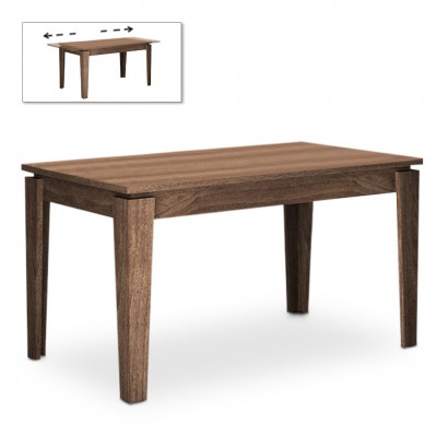 Τραπέζι Helmut Megapap επεκτεινόμενο χρώμα καρυδί 160/200x90x76εκ.