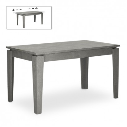 Τραπέζι Helmut Megapap επεκτεινόμενο χρώμα γκρι σκυροδέματος 160/200x90x76εκ.