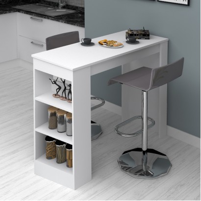 Τραπέζι μπαρ Deep Megapap χρώμα λευκό 120x50x100εκ. Τραπέζι μπαρ Deep Megapap χρώμα λευκό 120x50x100εκ.