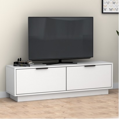 Έπιπλο τηλεόρασης Lisa Megapap χρώμα λευκό 140x35x43cm.