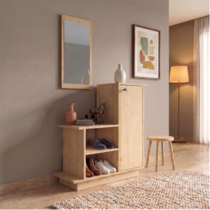 Έπιπλο εισόδου Cute Megapap χρώμα φυσικό οξιάς 90x35x95εκ. Έπιπλο εισόδου Cute Megapap χρώμα φυσικό οξιάς 90x35x95εκ.