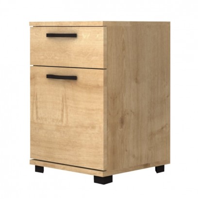 Κομοδίνο - Συρταριέρα γραφείου Veto Megapap χρώμα φυσικό οξιάς 40x39x57εκ.