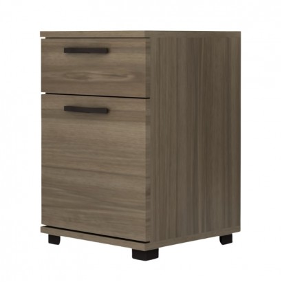 Κομοδίνο - Συρταριέρα γραφείου Veto Megapap χρώμα καρυδί 40x39x57εκ.