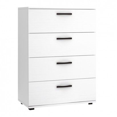 Συρταριέρα Velika Megapap χρώμα λευκό 73x44x96εκ.