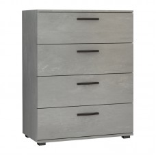 Συρταριέρα Velika Megapap χρώμα γκρι σκυροδέματος 73x44x96εκ. Συρταριέρα Velika Megapap χρώμα γκρι σκυροδέματος 73x44x96εκ.