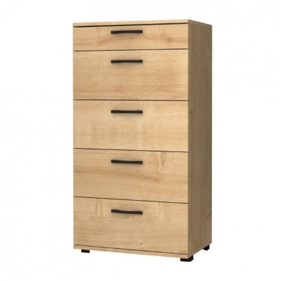 Συρταριέρα Helia Megapap χρώμα φυσικό οξιάς 60x44x108εκ.