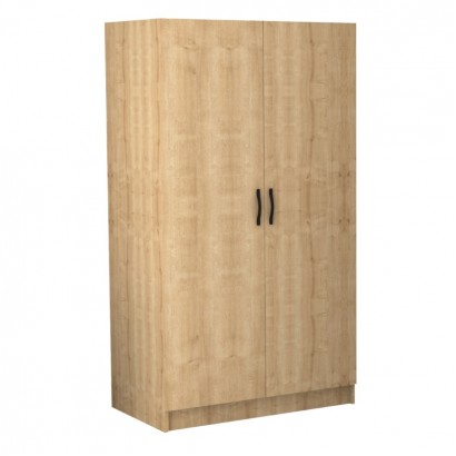 Ντουλάπα ρούχων Victoria Megapap δίφυλλη χρώμα φυσικό οξιάς 100x60x181εκ.