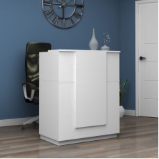 Γραφείο υποδοχής - reception Gemini Megapap χρώμα λευκό 90x50x110εκ. Γραφείο υποδοχής - reception Gemini Megapap χρώμα λευκό 90x50x110εκ.