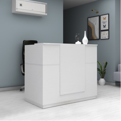 Γραφείο υποδοχής - reception Gemini Megapap χρώμα λευκό 150x70x110εκ. Γραφείο υποδοχής - reception Gemini Megapap χρώμα λευκό 150x70x110εκ.
