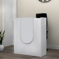 Γραφείο υποδοχής - reception Mezzo Megapap χρώμα λευκό 90x40x110εκ.