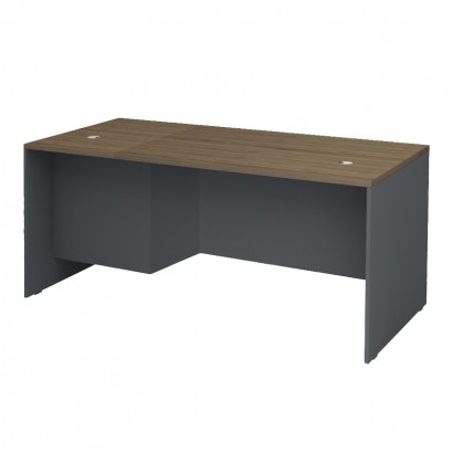 Γραφείο επαγγελματικό Venturo Megapap χρώμα ανθρακί - καρυδί 180x80x75εκ.