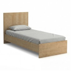 Κρεβάτι Troy Megapap χρώμα φυσικό οξιάς 100x200εκ.