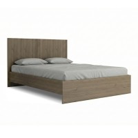 Κρεβάτι Troy Megapap χρώμα καρυδί 140x190εκ.