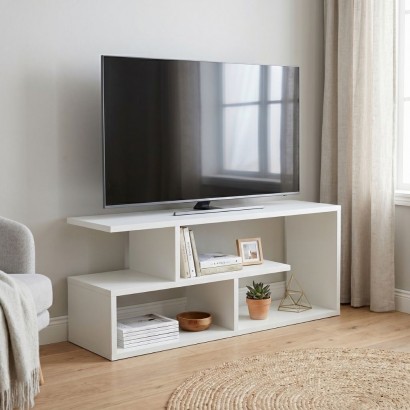 Έπιπλο τηλεόρασης Forever Megapap χρώμα λευκό 100x30x40cm. Έπιπλο τηλεόρασης Forever Megapap χρώμα λευκό 100x30x40cm.