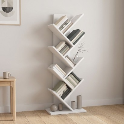 Βιβλιοθήκη Maxy Megapap χρώμα λευκό 45x26,4x120εκ. Βιβλιοθήκη Maxy Megapap χρώμα λευκό 45x26,4x120εκ.