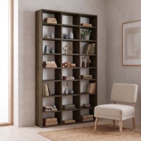 Βιβλιοθήκη Diamond Megapap χρώμα καρυδί 100x16,6x178εκ. Βιβλιοθήκη Diamond Megapap χρώμα καρυδί 100x16,6x178εκ.