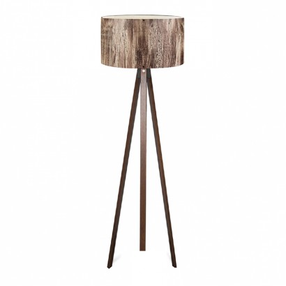 Φωτιστικό δαπέδου Rosling Megapap Mdf/ύφασμα Pvc χρώμα καρυδί/καφέ 38x21x140εκ. Φωτιστικό δαπέδου Rosling Megapap Mdf/ύφασμα Pvc χρώμα καρυδί/καφέ 38x21x140εκ.