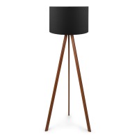 Φωτιστικό δαπέδου Rosling Megapap Mdf/ύφασμα Pvc χρωμα καρυδί/μαύρο 38x21x140εκ. Φωτιστικό δαπέδου Rosling Megapap Mdf/ύφασμα Pvc χρωμα καρυδί/μαύρο 38x21x140εκ.