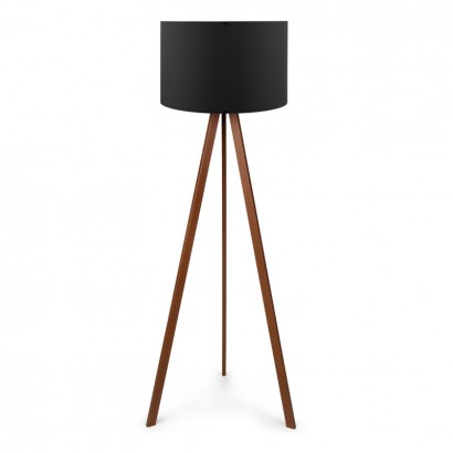 Φωτιστικό δαπέδου Rosling Megapap Mdf/ύφασμα Pvc χρωμα καρυδί/μαύρο 38x21x140εκ. Φωτιστικό δαπέδου Rosling Megapap Mdf/ύφασμα Pvc χρωμα καρυδί/μαύρο 38x21x140εκ.
