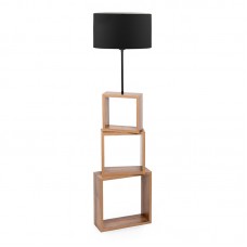 Φωτιστικό δαπέδου Claude Megapap Mdf/fabric Pvc χρώμα καφέ/μαύρο 37x20x140εκ. Φωτιστικό δαπέδου Claude Megapap Mdf/fabric Pvc χρώμα καφέ/μαύρο 37x20x140εκ.