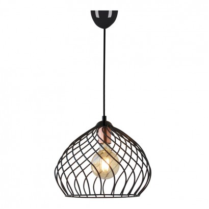 Φωτιστικό οροφής Dennis Megapap μεταλλικό μονόφωτο χρώμα μαύρο 21x30x70εκ.