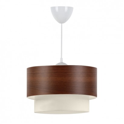 Φωτιστικό οροφής Whitehouse Megapap υφασμάτινο μονόφωτο χρώμα καφέ 30x20x55εκ.