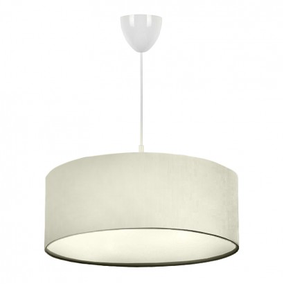 Φωτιστικό οροφής Monahan Megapap υφασμάτινο μονόφωτο χρώμα εκρού 38x20x70εκ.